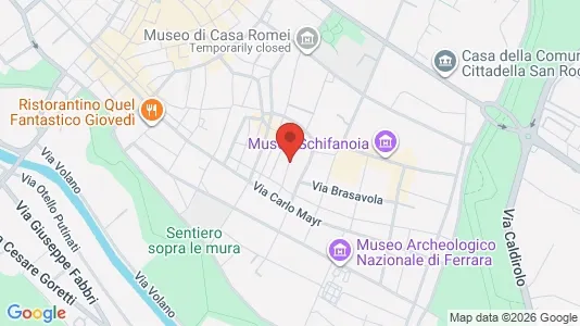 Rooms for rent i Ferrara - kort over placeringen