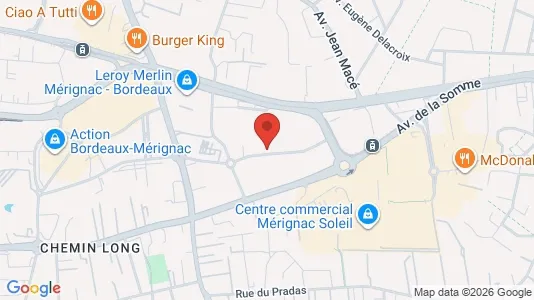 Apartments for rent i Bordeaux - kort over placeringen