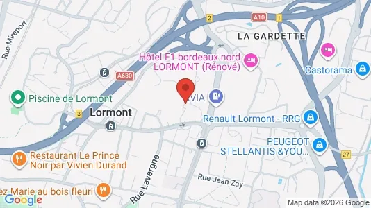 Apartments for rent i Bordeaux - kort over placeringen