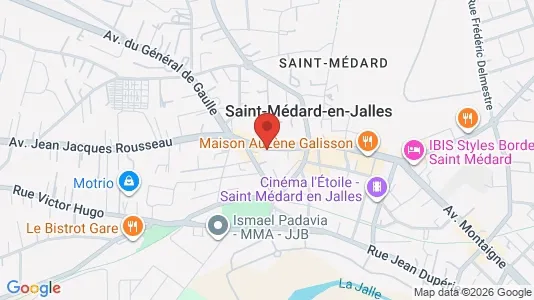 Apartments for rent i Bordeaux - kort over placeringen