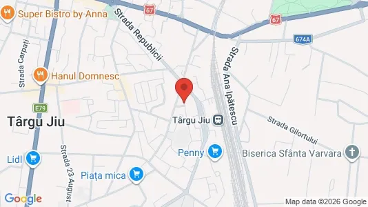 Apartments for rent i Târgu Jiu - kort over placeringen