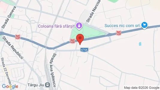 Apartments for rent i Târgu Jiu - kort over placeringen