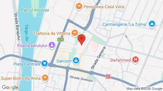 Apartments for rent i Târgu Jiu - kort over placeringen