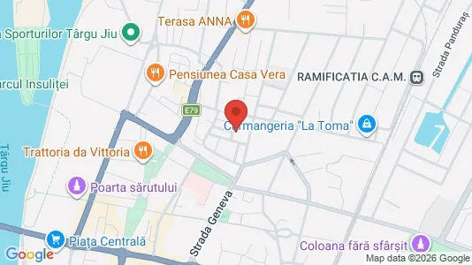 Apartments for rent i Târgu Jiu - kort over placeringen