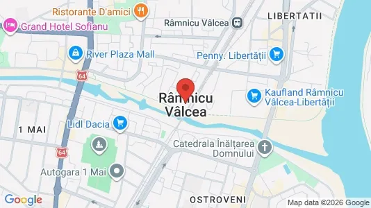Apartments for rent i Râmnicu Vâlcea - kort over placeringen