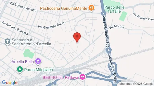 Rooms for rent i Padua - kort over placeringen