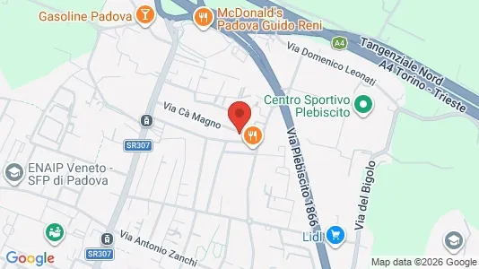 Rooms for rent i Padua - kort over placeringen