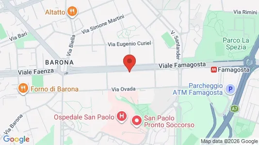 Rooms for rent i Milano Zona 5 - Vigentino, Chiaravalle, Gratosoglio - kort over placeringen