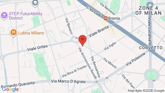 Apartments for rent i Milano Zona 5 - Vigentino, Chiaravalle, Gratosoglio - kort over placeringen