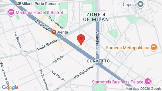 Apartments for rent i Milano Zona 5 - Vigentino, Chiaravalle, Gratosoglio - kort over placeringen