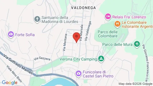 Rooms for rent i Verona - kort over placeringen