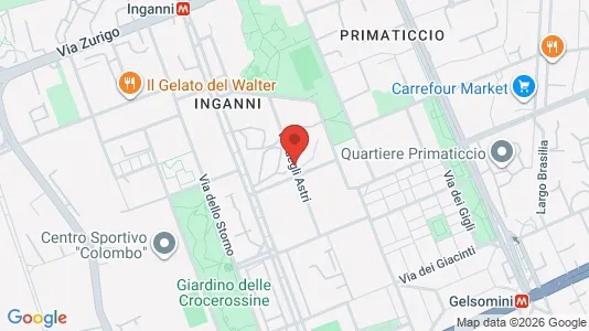 Rooms for rent i Milano Zona 6 - Barona, Lorenteggio - kort over placeringen
