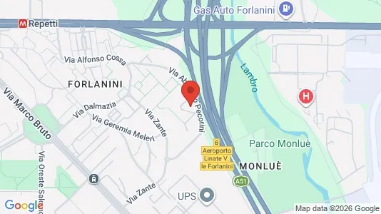 Rooms for rent i Milano Zona 4 - Vittoria, Forlanini - kort over placeringen