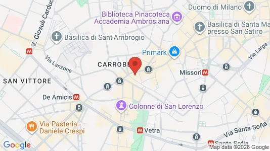 Apartments for rent i Milano Zona 1 - Centro storico - kort over placeringen