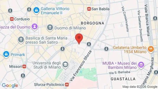 Apartments for rent i Milano Zona 1 - Centro storico - kort over placeringen