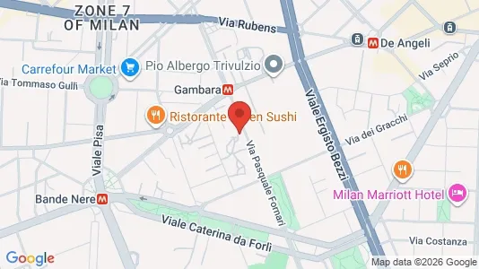 Rooms for rent i Milano Zona 6 - Barona, Lorenteggio - kort over placeringen
