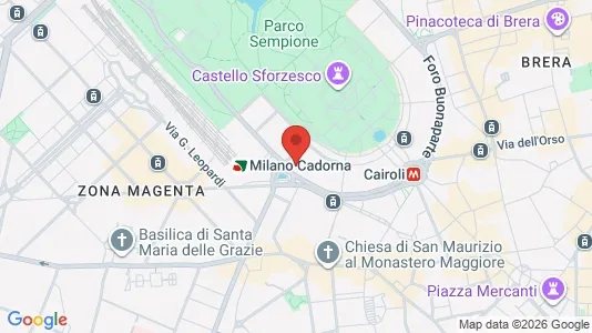 Apartments for rent i Milano Zona 1 - Centro storico - kort over placeringen