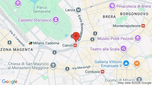 Apartments for rent i Milano Zona 1 - Centro storico - kort over placeringen