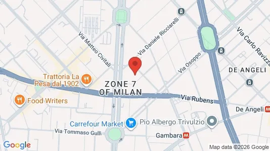 Rooms for rent i Milano Zona 7 - Baggio, De Angeli, San Siro - kort over placeringen