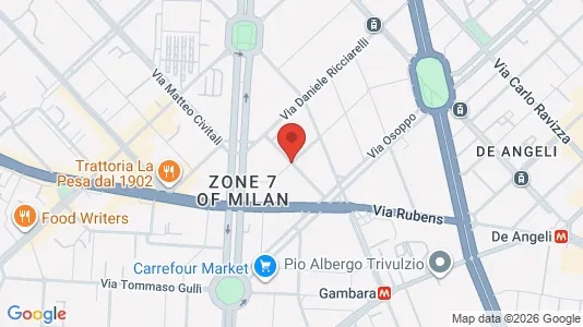 Rooms for rent i Milano Zona 7 - Baggio, De Angeli, San Siro - kort over placeringen