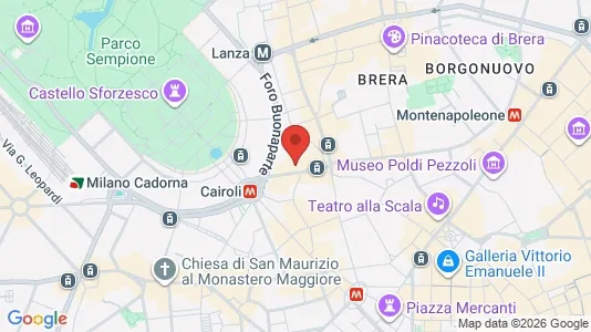 Apartments for rent i Milano Zona 1 - Centro storico - kort over placeringen