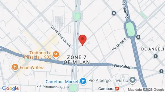 Apartments for rent i Milano Zona 7 - Baggio, De Angeli, San Siro - kort over placeringen