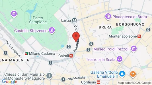 Apartments for rent i Milano Zona 1 - Centro storico - kort over placeringen