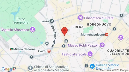 Apartments for rent i Milano Zona 1 - Centro storico - kort over placeringen