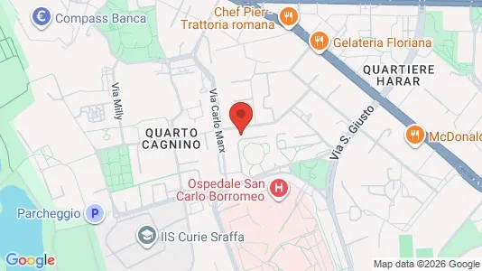 Apartments for rent i Milano Zona 7 - Baggio, De Angeli, San Siro - kort over placeringen