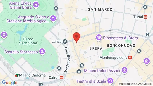 Apartments for rent i Milano Zona 1 - Centro storico - kort over placeringen