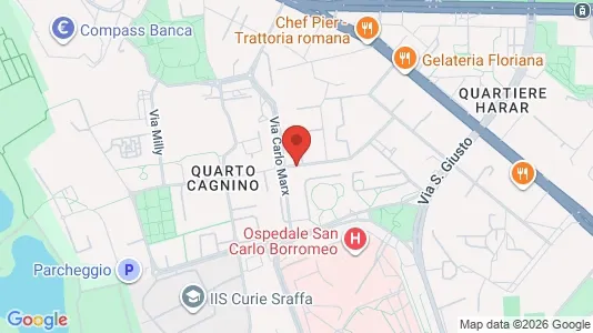 Rooms for rent i Milano Zona 7 - Baggio, De Angeli, San Siro - kort over placeringen