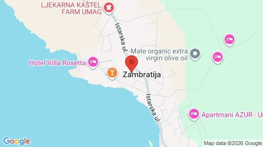 Apartments for rent i Umag - kort over placeringen