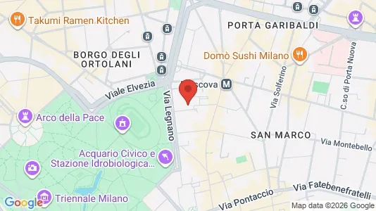 Apartments for rent i Milano Zona 1 - Centro storico - kort over placeringen