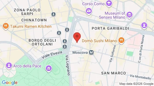 Apartments for rent i Milano Zona 1 - Centro storico - kort over placeringen