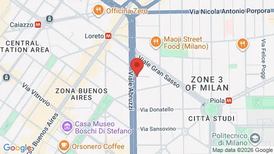 Apartments for rent i Milano Zona 3 - Porta Venezia, Città Studi, Lambrate - kort over placeringen