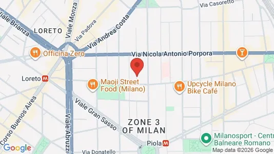 Rooms for rent i Milano Zona 3 - Porta Venezia, Città Studi, Lambrate - kort over placeringen