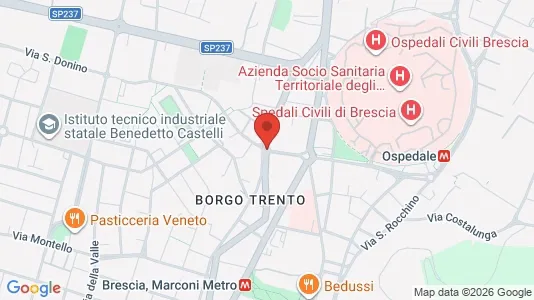 Rooms for rent i Brescia - kort over placeringen