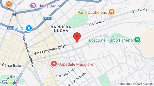 Rooms for rent i Trieste - kort over placeringen