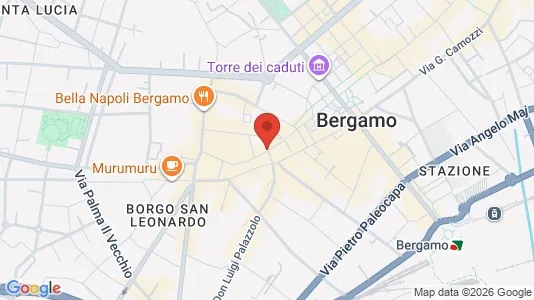 Apartments for rent i Bergamo - kort over placeringen