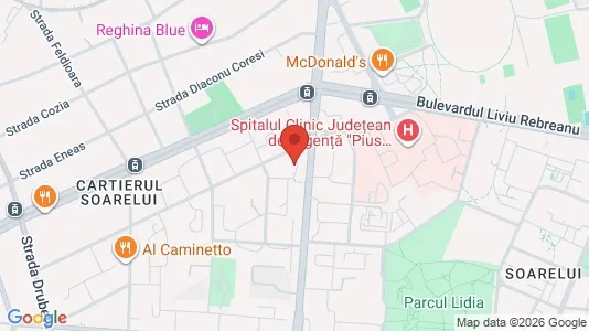 Apartments for rent i Timişoara - kort over placeringen