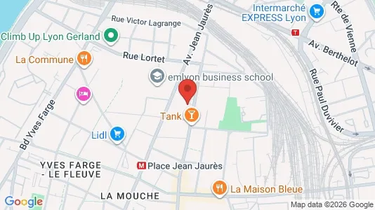 Apartments for rent i Lyon - kort over placeringen