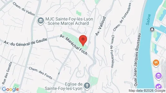 Apartments for rent i Lyon - kort over placeringen