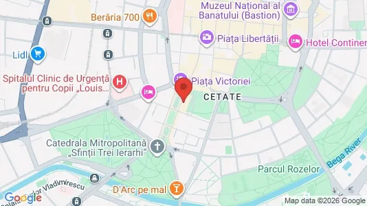 Rooms for rent i Timişoara - kort over placeringen
