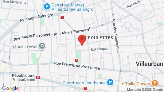 Apartments for rent i Lyon - kort over placeringen