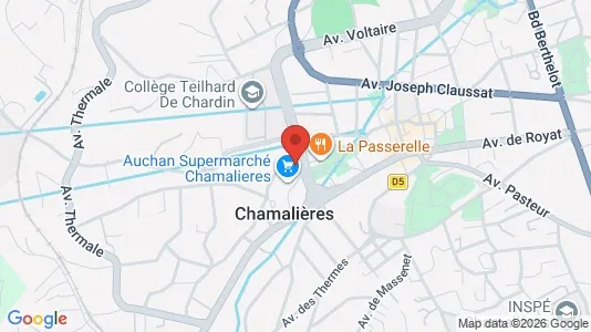 Apartments for rent i Clermont-Ferrand - kort over placeringen