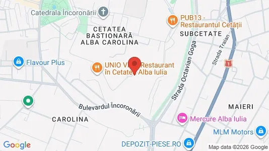 Apartments for rent i Alba Iulia - kort over placeringen