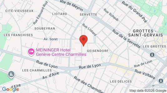 Rooms for rent i Geneva Cité - kort over placeringen