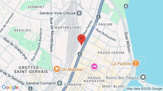 Apartments for rent i Geneva Cité - kort over placeringen