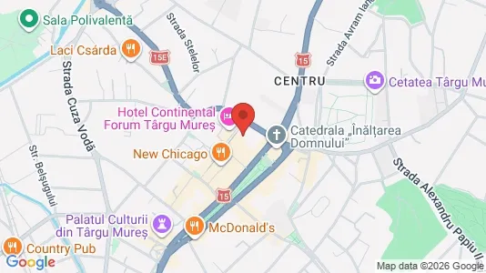 Apartments for rent i Târgu Mureş - kort over placeringen