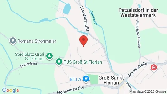 Apartments for rent i Groß Sankt Florian - kort over placeringen